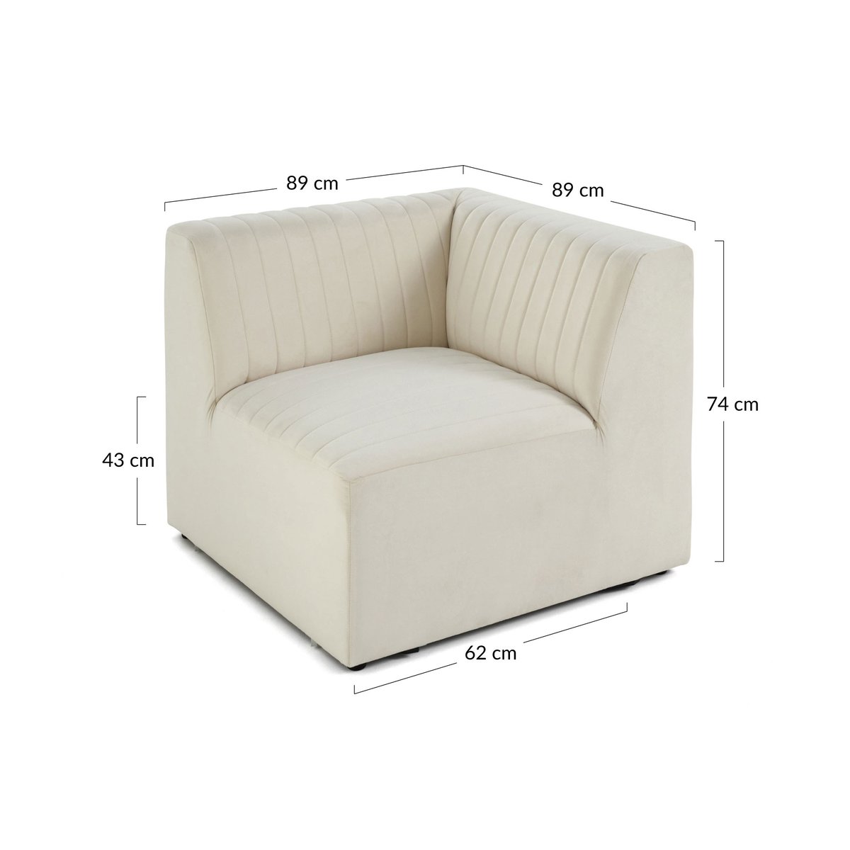 Module d'assise - NOVA gris, BEST MOBILIER