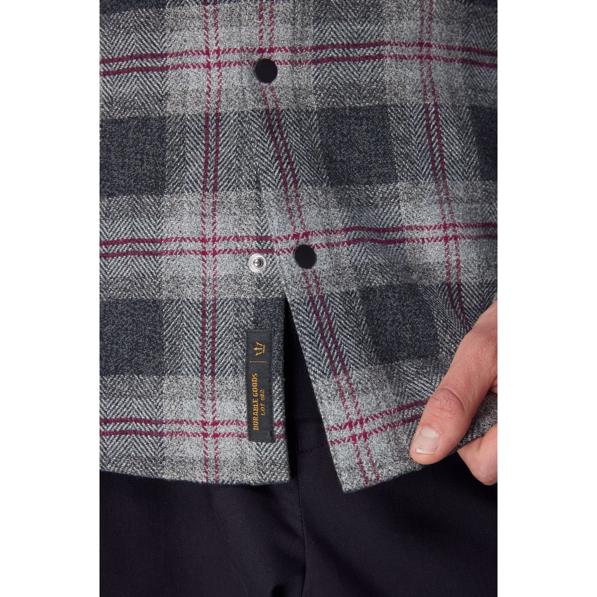 Chemise manches longues aux carreaux gris, NEXT