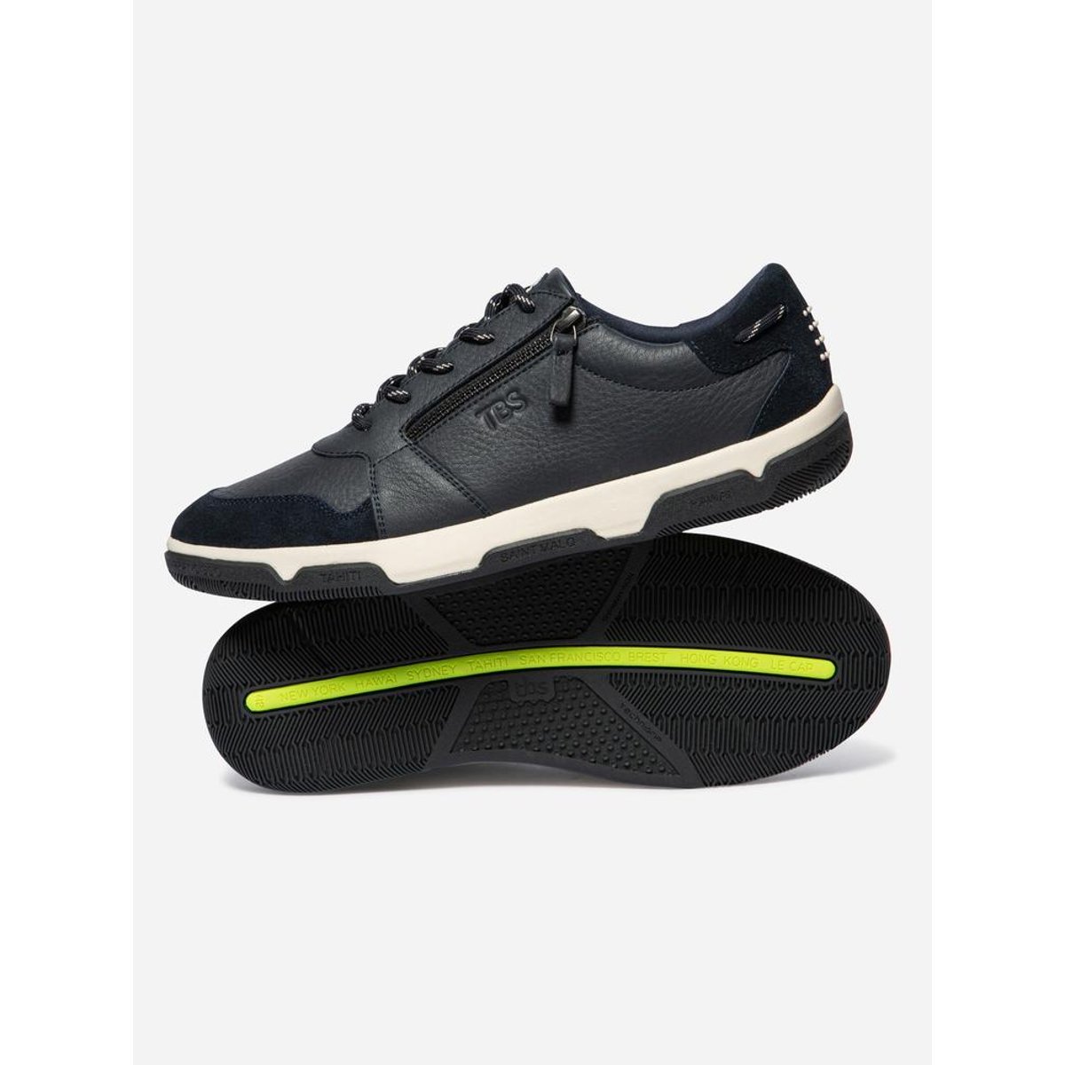 Baskets zippées GEDEZIP navy, TBS