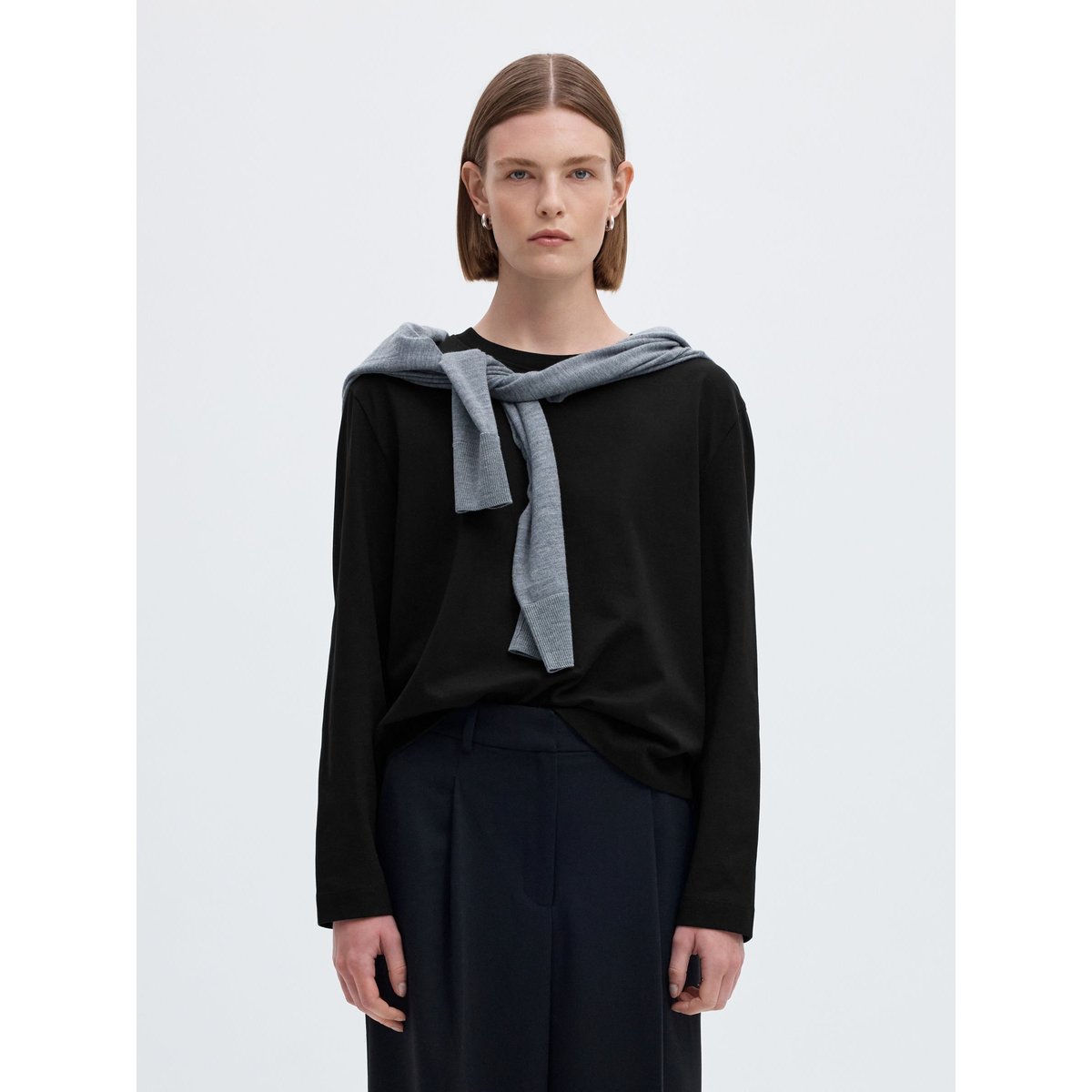 T-Shirt noir - black, SELECTED