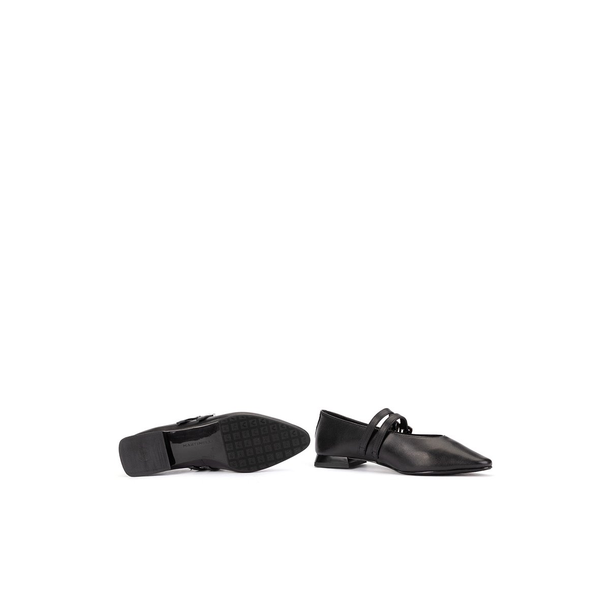 Ballerines cuir Vescia black, MARTINELLI
