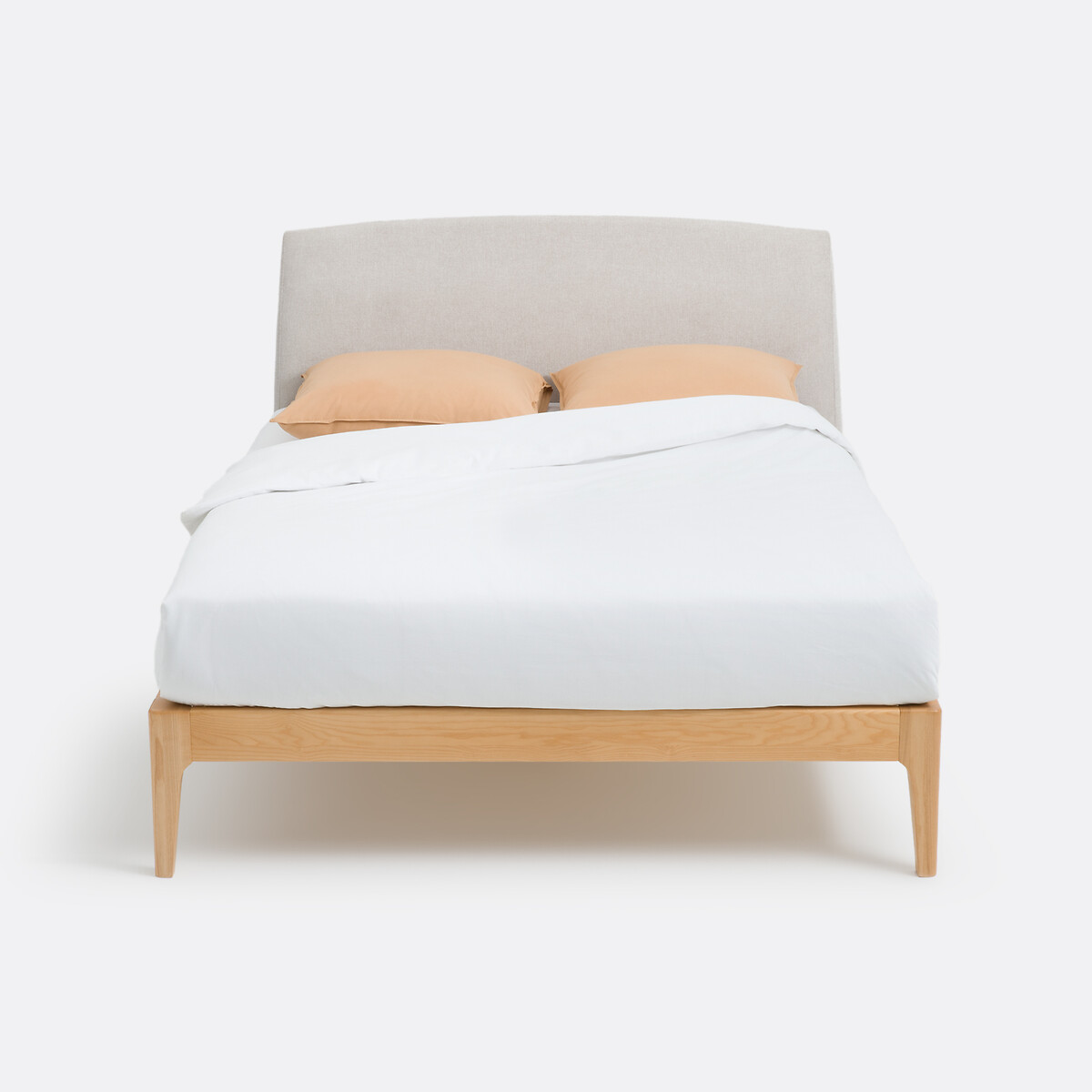 Cama con somier, Agura beige              , LA REDOUTE INTERIEURS