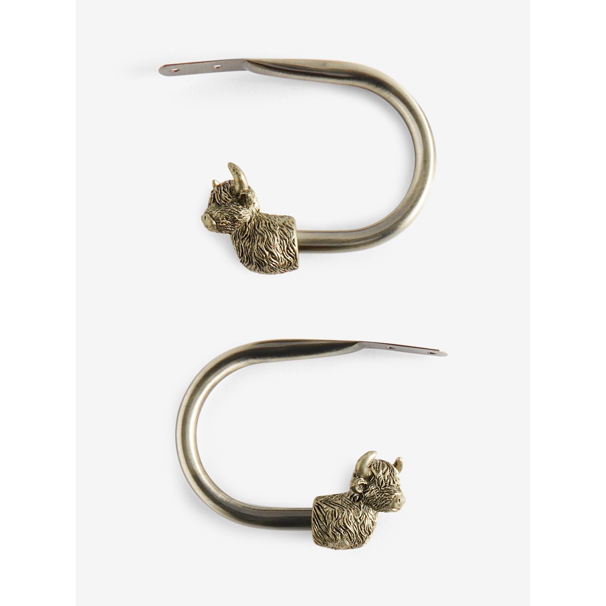 Embrasses de rideaux vache hamish, lot 2 lait antique, NEXT