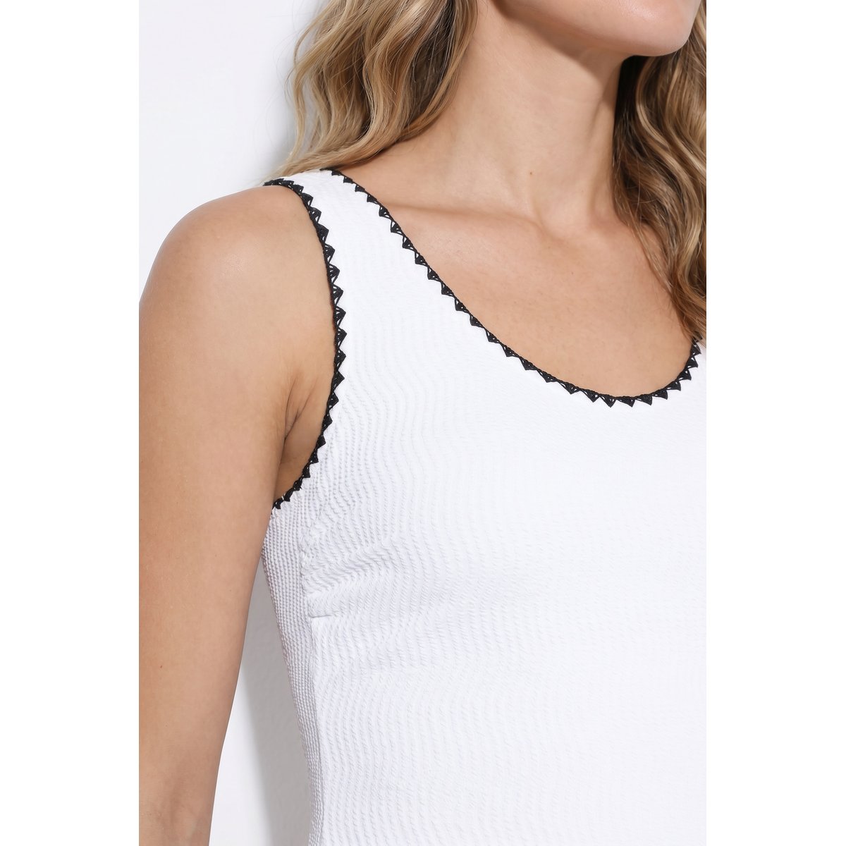 Maillot de bain sans bonnets souples. blanc cassé, ULLA POPKEN