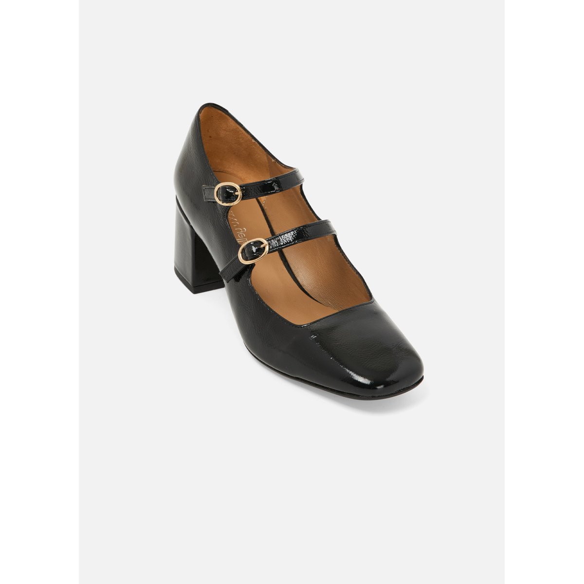 Escarpin en cuir IRVING noir, MELLOW YELLOW