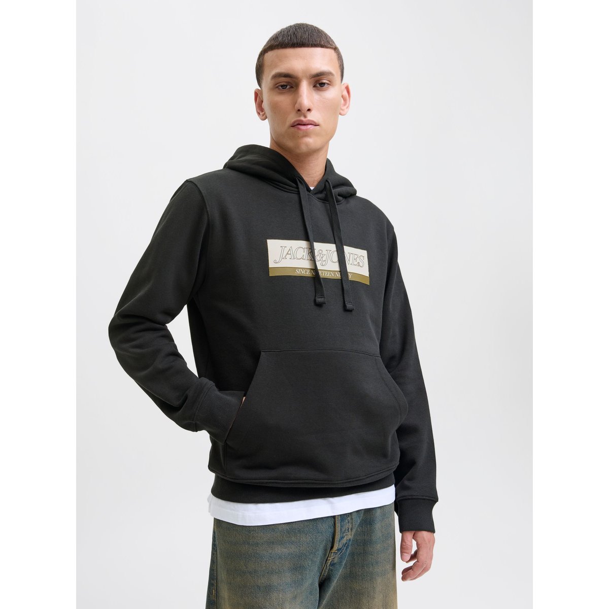 Sweat À Capuche black 1, JACK & JONES