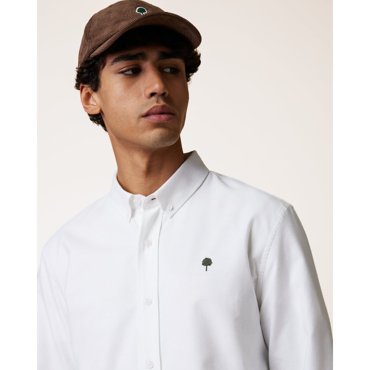 Chemise en tissu Oxford écru, FAGUO