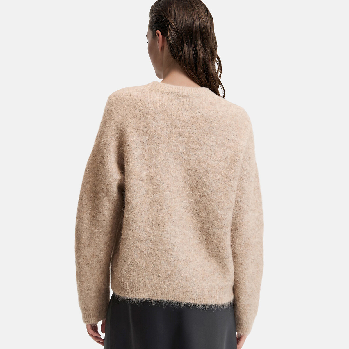 Signatures Jany Brushed Alpaca Blend Cardigan beige, LA REDOUTE COLLECTIONS