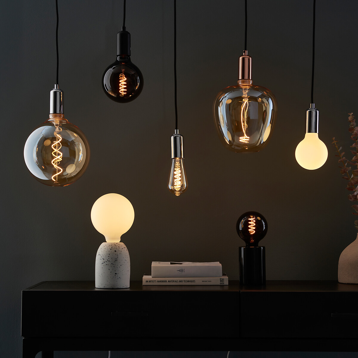 Twister E27 4W LED Bulb in Warm White orange, ÉDITÉ
