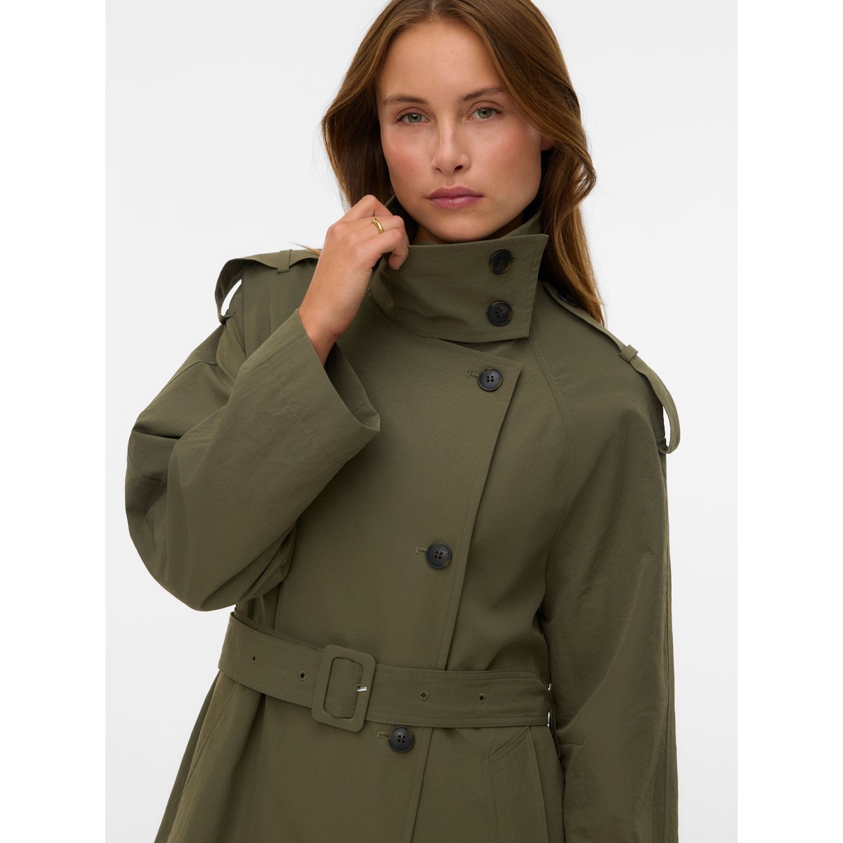 Trench Coat verte - kalamata 1, VERO MODA