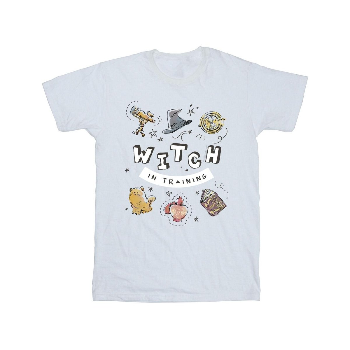 T-shirt WITCH IN TRAINING blanc, HARRY POTTER