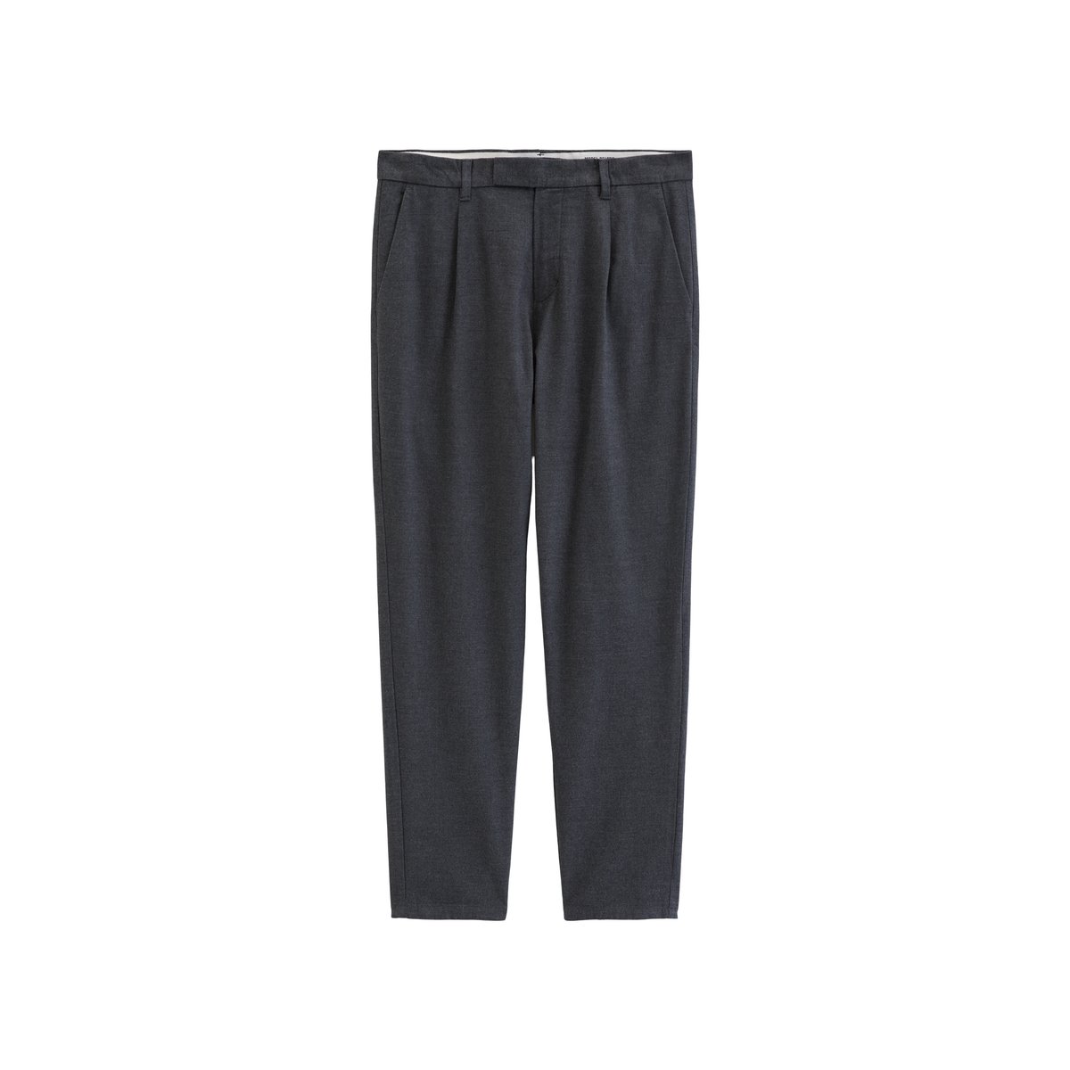 Chino modèle Belsbo à plis, coupe décontractée en mélange élastique de coton bio et de viscose noir, MARC O'POLO