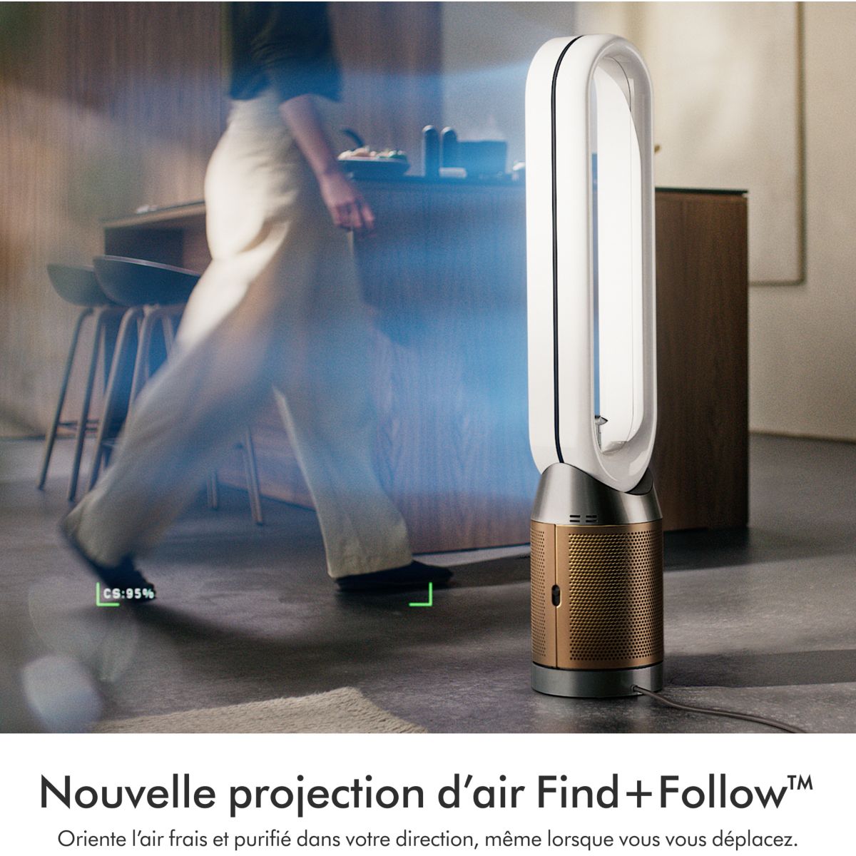 Purificateur d'air, ventilateur Find+Flow TP14 couleur unique, DYSON