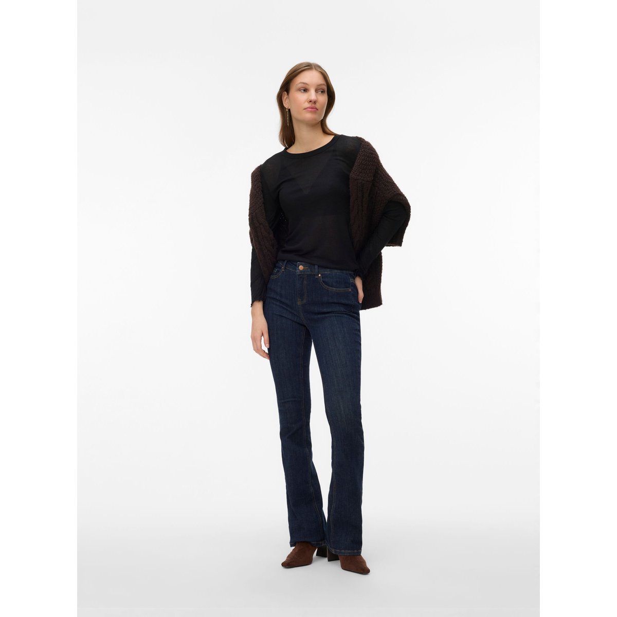 Top noire - black, VERO MODA