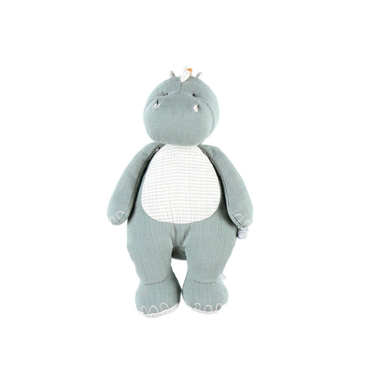 Peluche gris, orange, NOUKIE'S