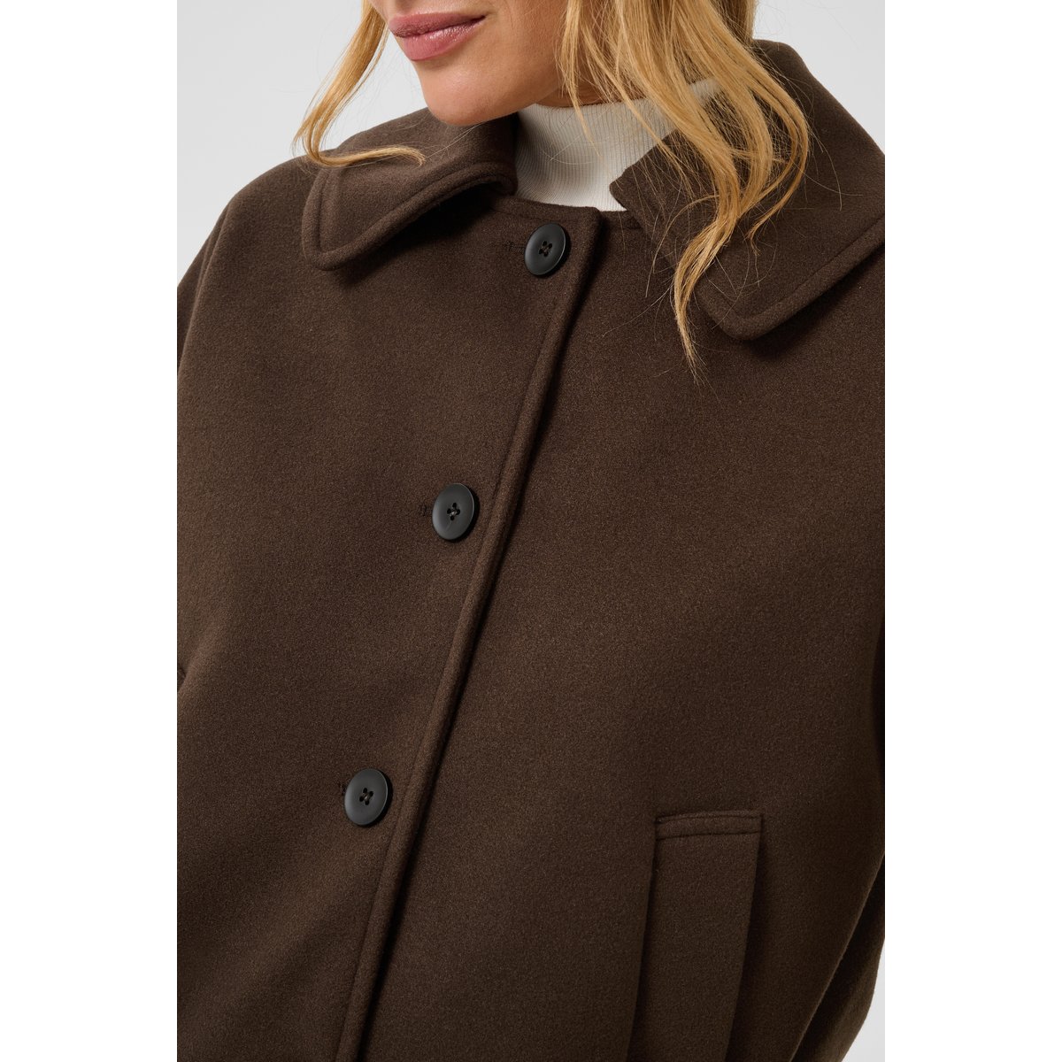 Manteau marron coffee bean, KAFFE