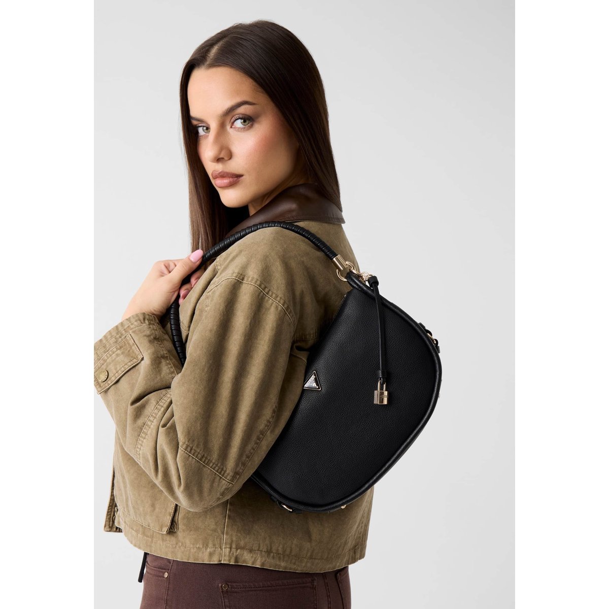 Danya Logo Sac À Dos noir, GUESS