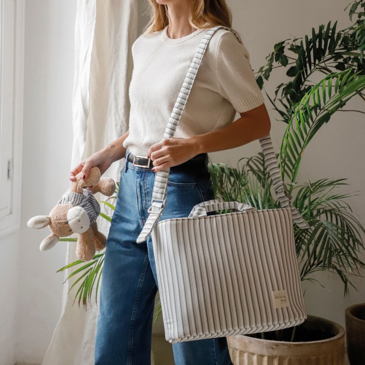 Sac à langer beige, WALKING MUM
