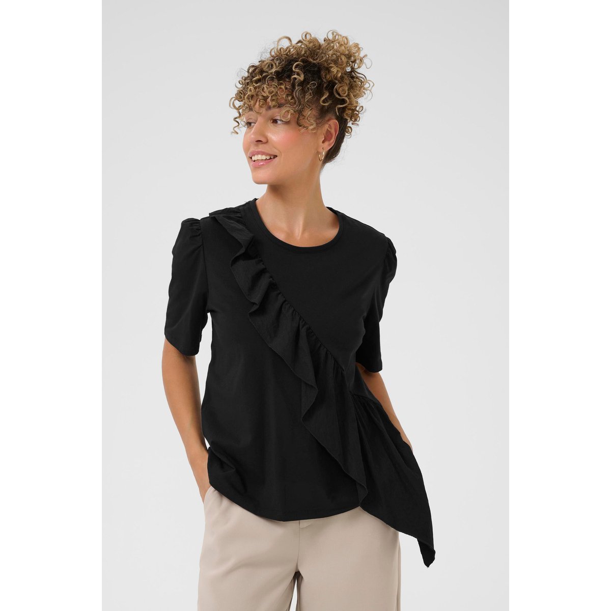T-shirt à manches courtes noir pitch black, CREAM