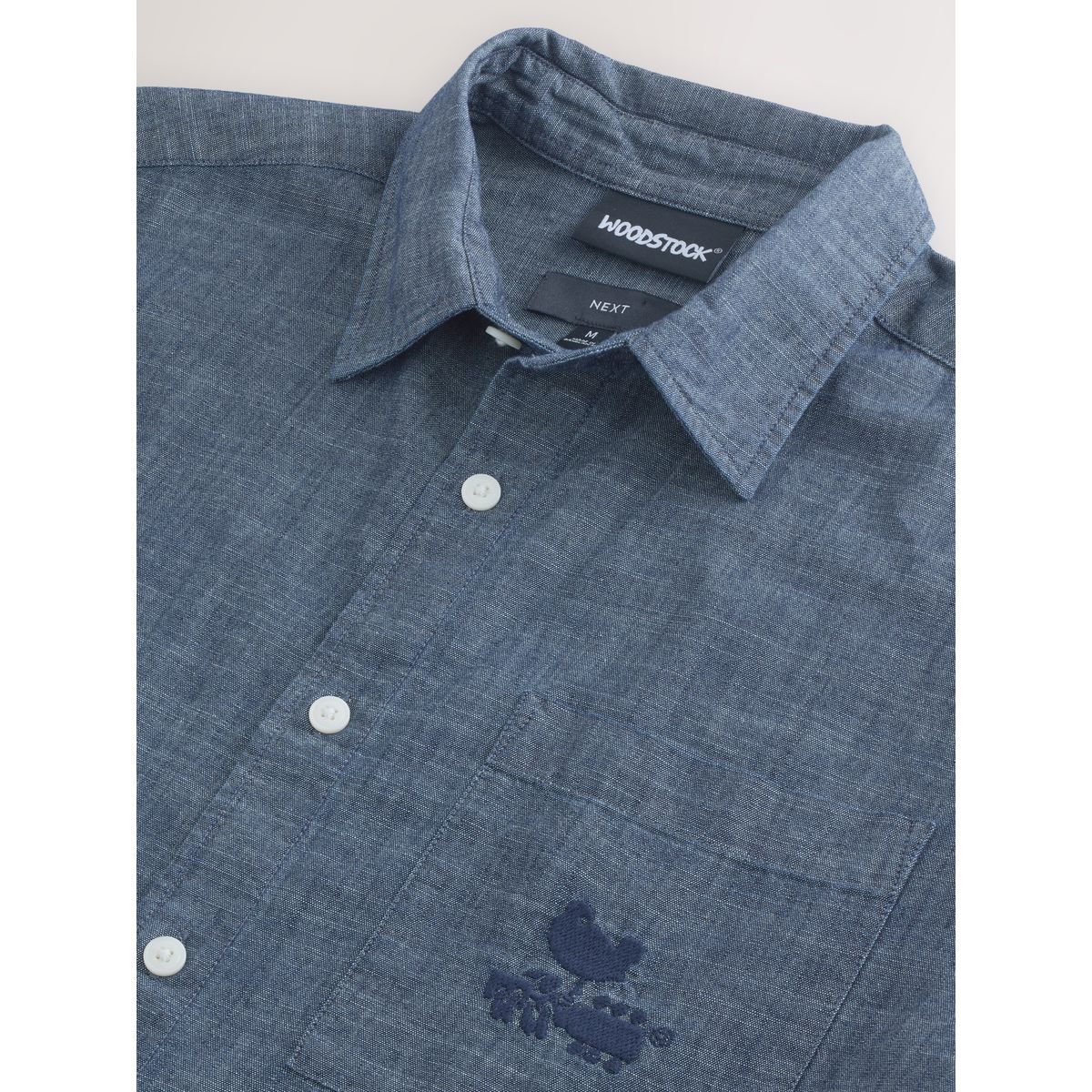 Chemise en jean à manches longues blue woodstock, NEXT