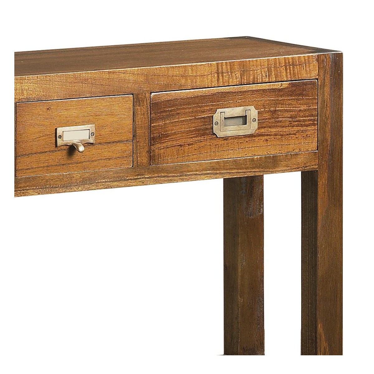 Console 3 tiroirs bronze - ONÉLINE marron, DECORATION D’AUTREFOIS