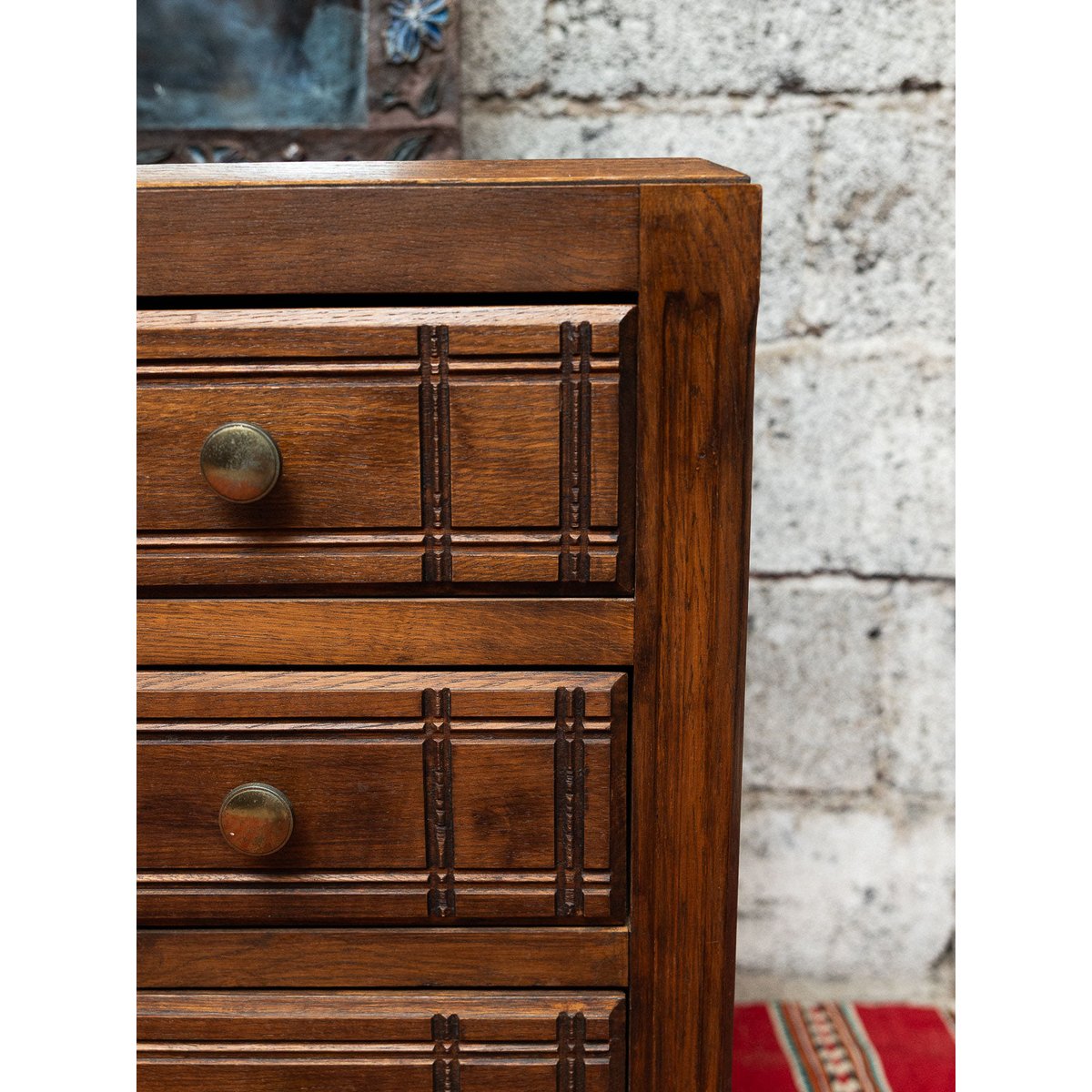 Chaleureuse commode Garance N°712 - Bon état bois foncé, DEBONGOUT