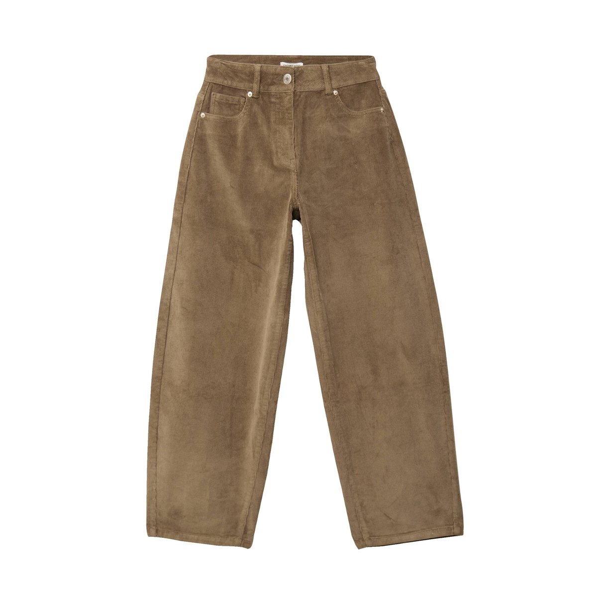 Pantalon barrel en velours vert kaki, CACHE CACHE