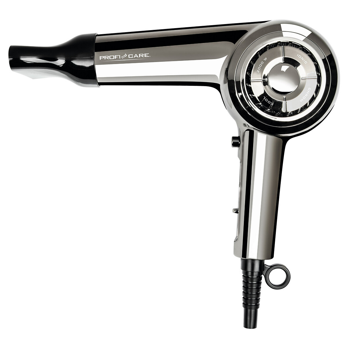 Secador de cabelo profissional, 2000 W, da Proficare cromado, PROFICARE