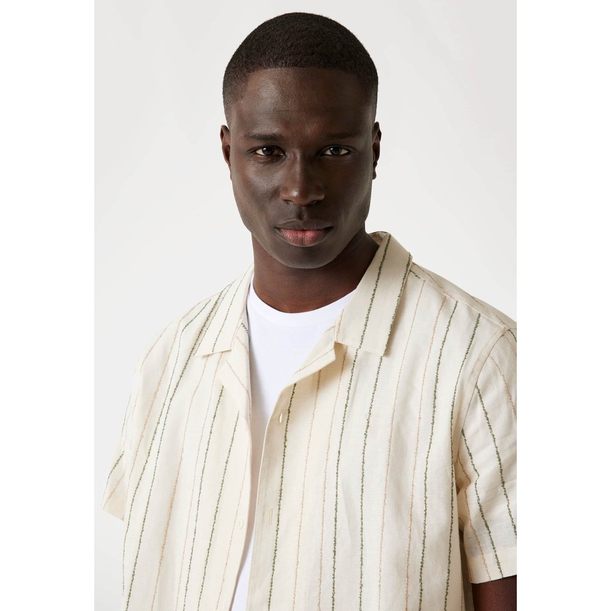Chemise À Rayures beige multi, GUESS