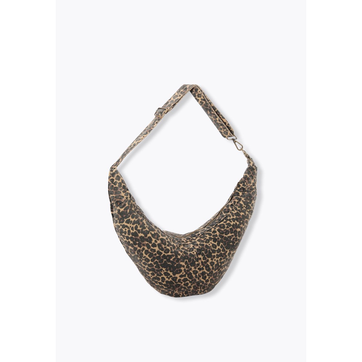 Sac demi-lune léopard imprimé camel, PROMOD