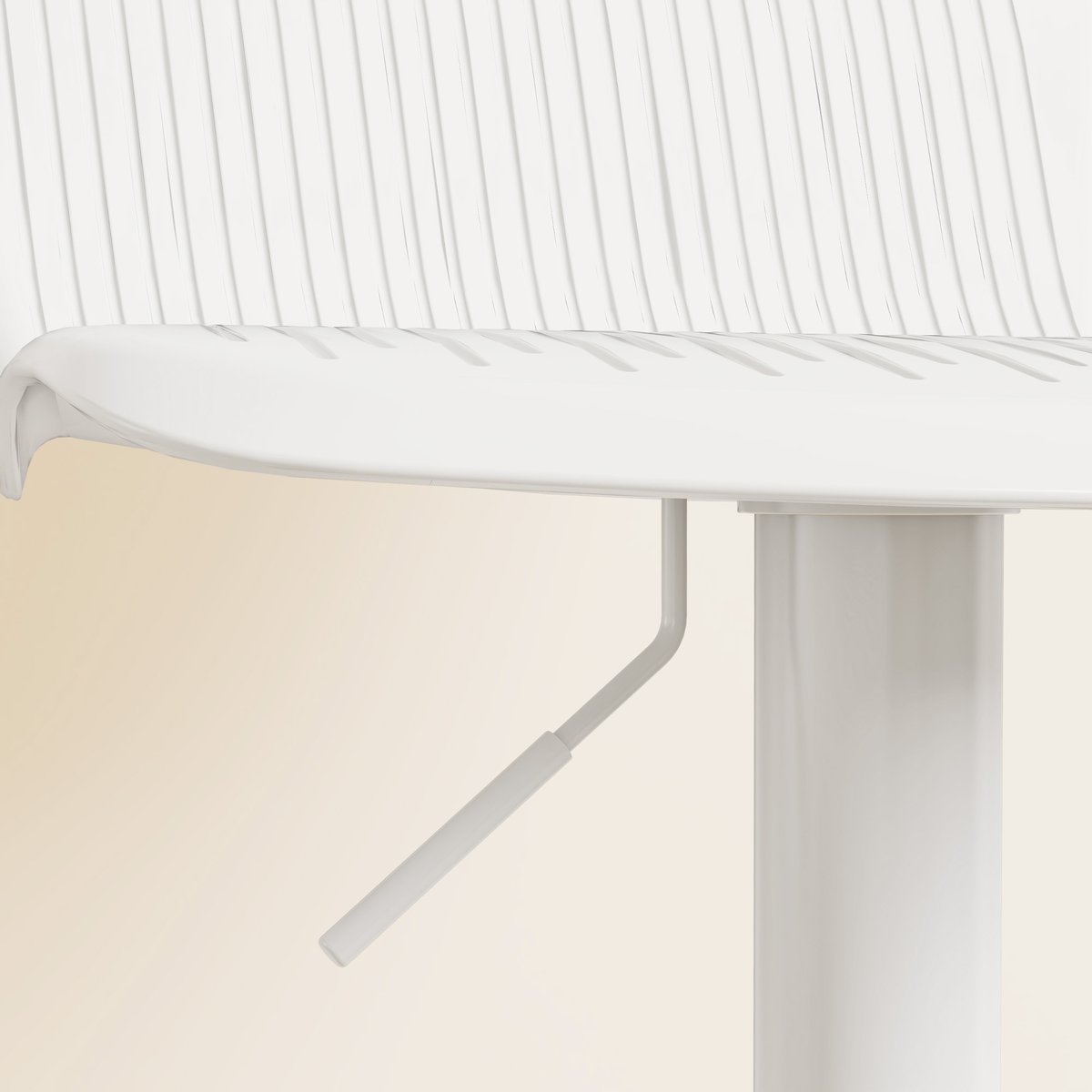 Tabouret de bar Polypropylène Blanc blanc, HOMCOM