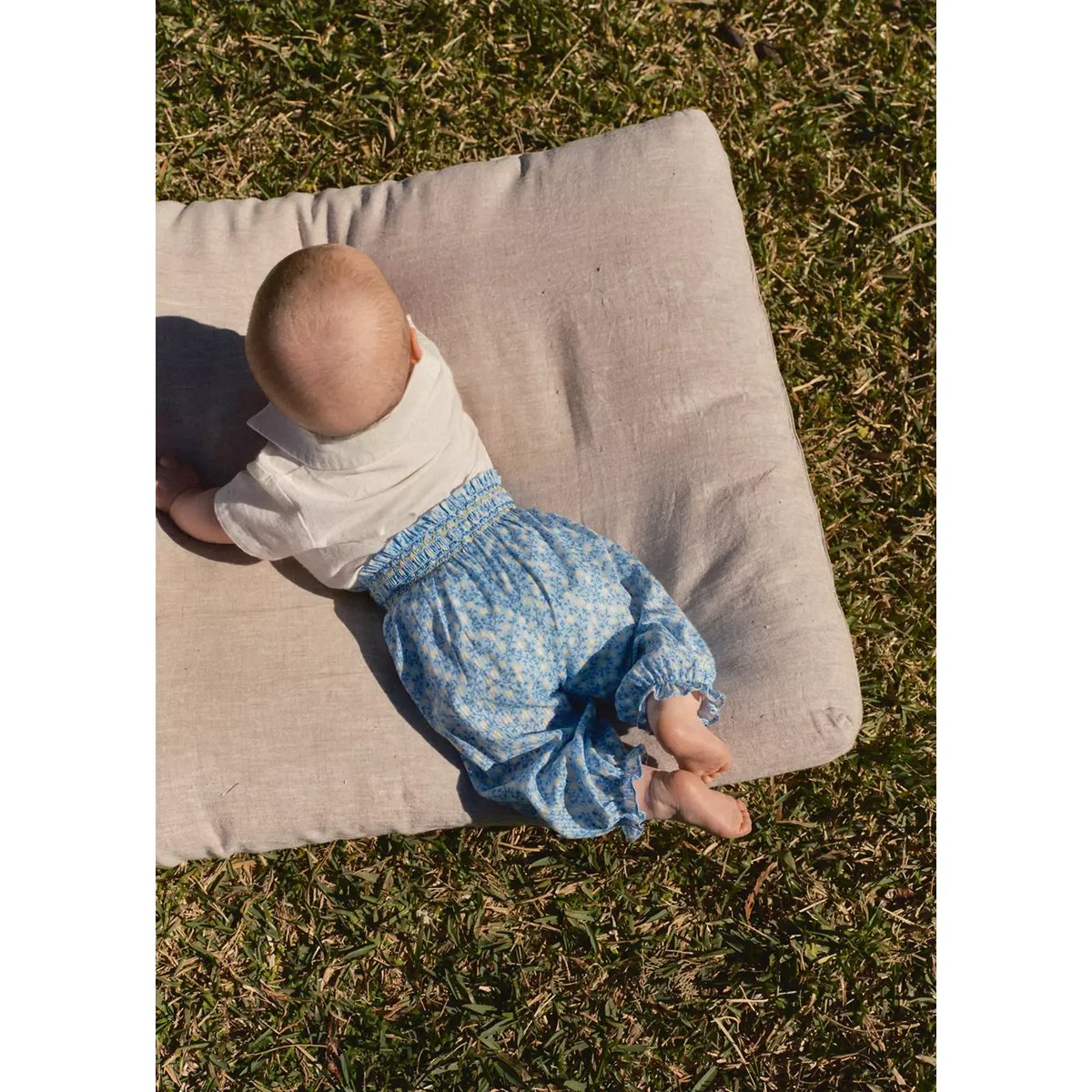 Chemise coton à poche blanc cassé, MANGO BABY