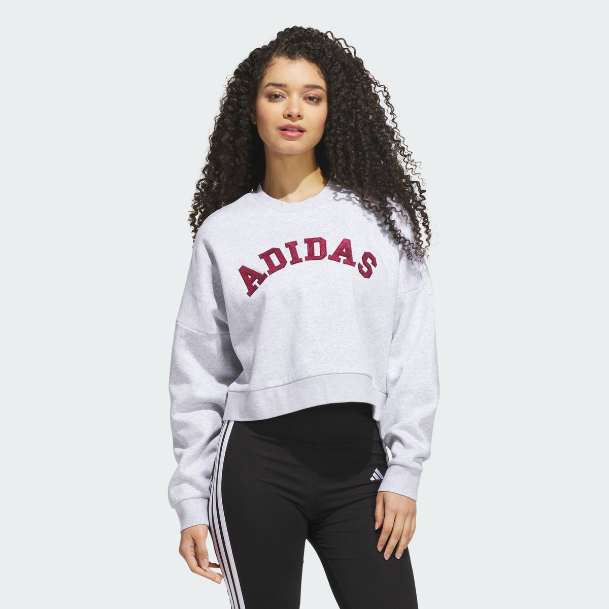 Sweat-Shirt Logo Graphique Chenille Sweat-Shirt Logo Graphique Chenille light grey heather, ADIDAS SPORTSWEAR