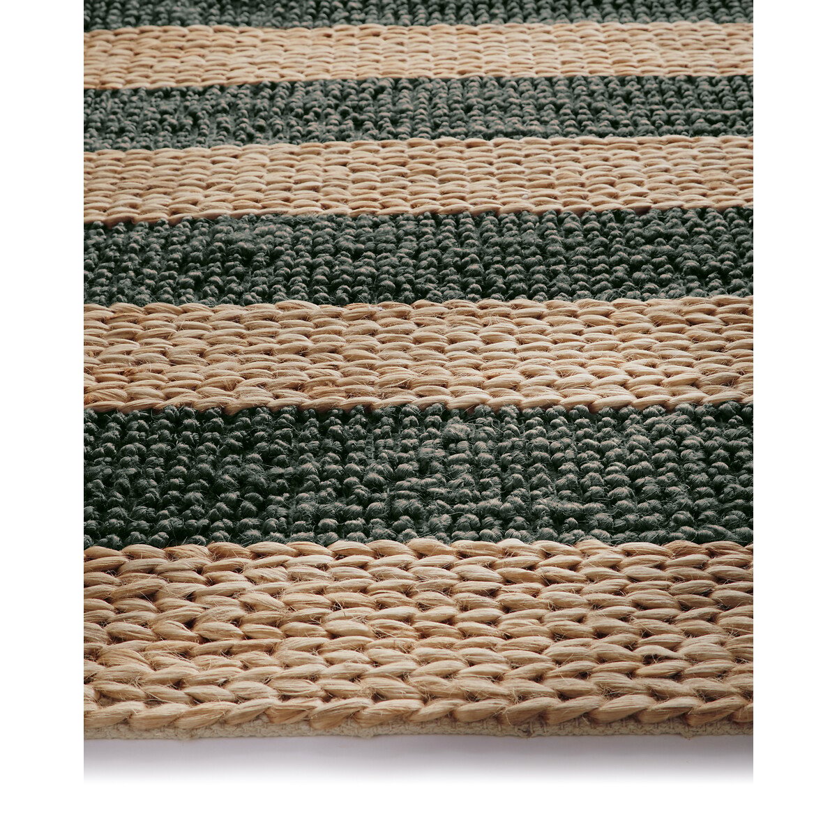 Bondi Stripe Jute Rug green/natural, ORIGIN
