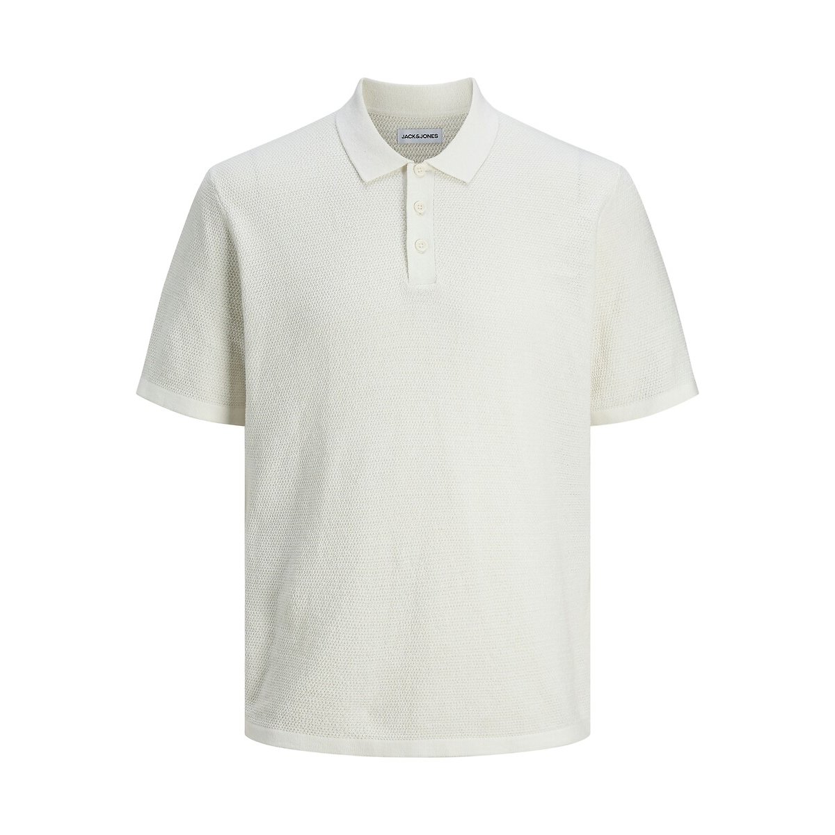 Polo manches courtes Relaxed Fit crème, JACK & JONES