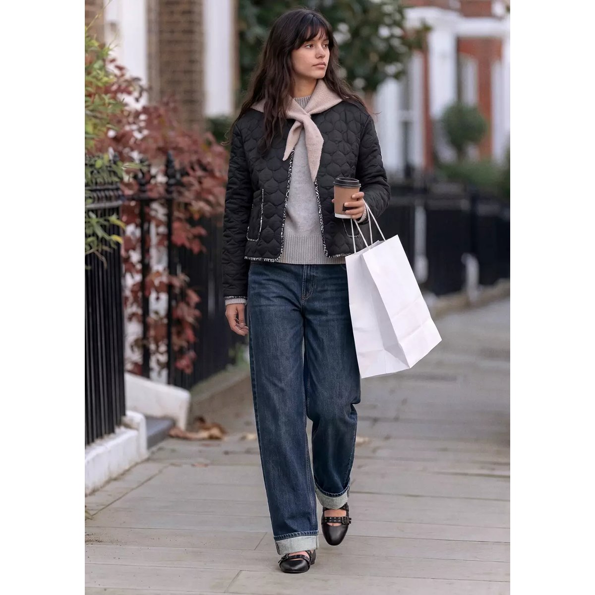 Veste réversible matelassée gris anthracite, MANGO TEEN