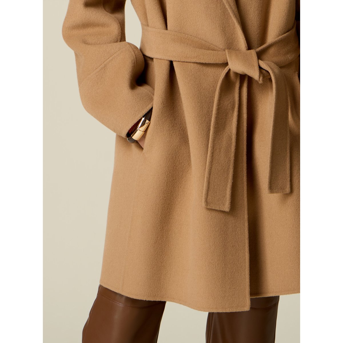 Manteau avec ceinture beige, OLTRE