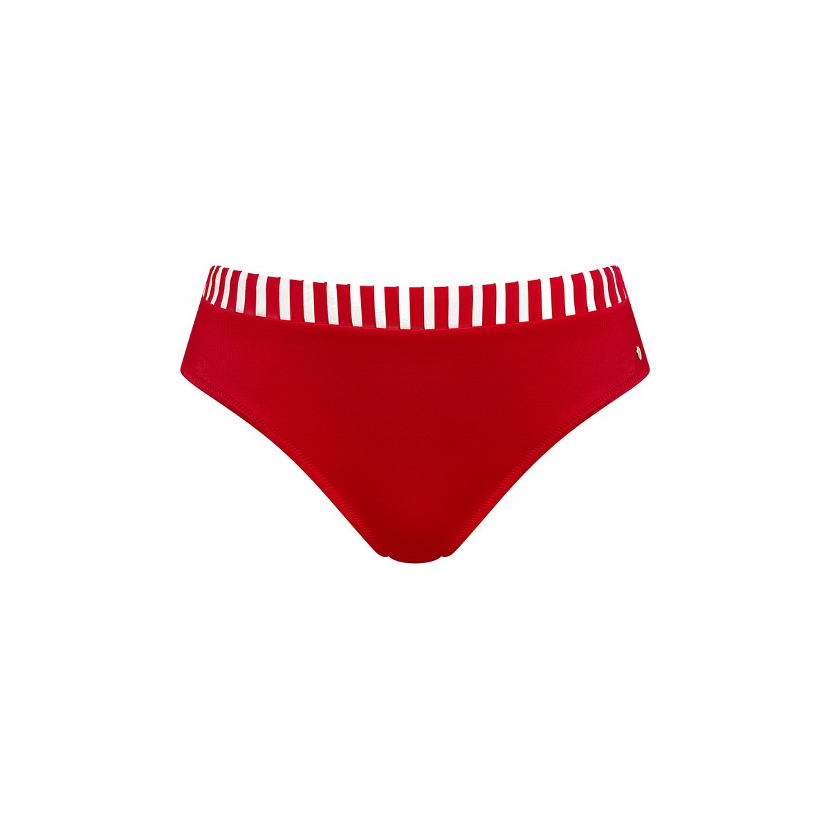 Bas maillot slip de bain taille haute BONDI BEACH rouge, LISCA
