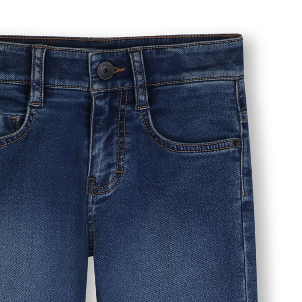 Jean coupe regular lavage enzymatique pousse, BOSS KIDSWEAR