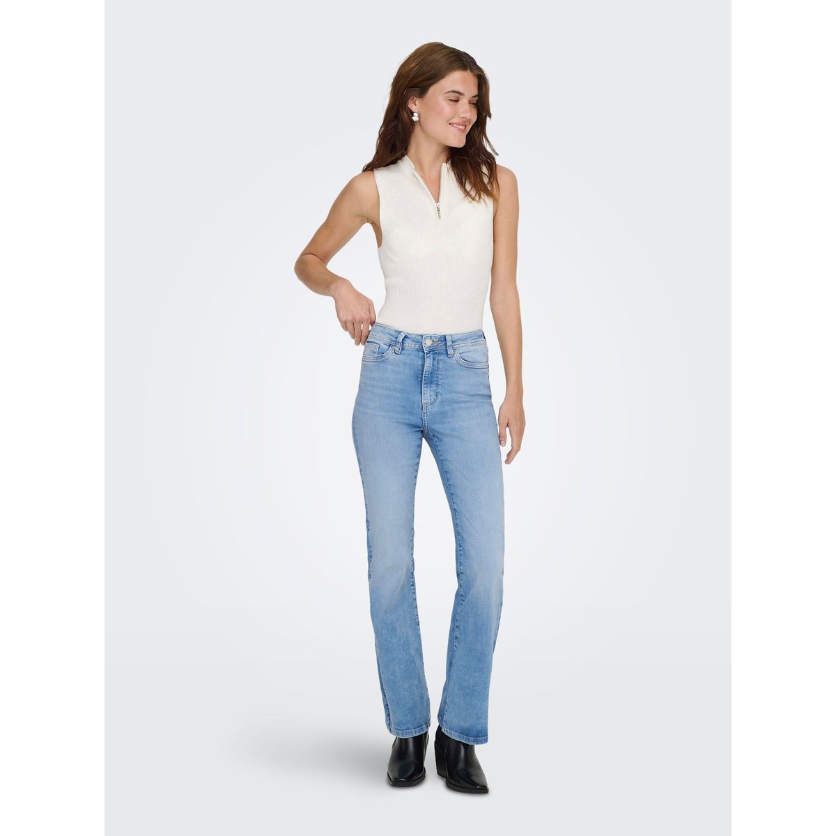 Jean Flared light blue denim 1, ONLY