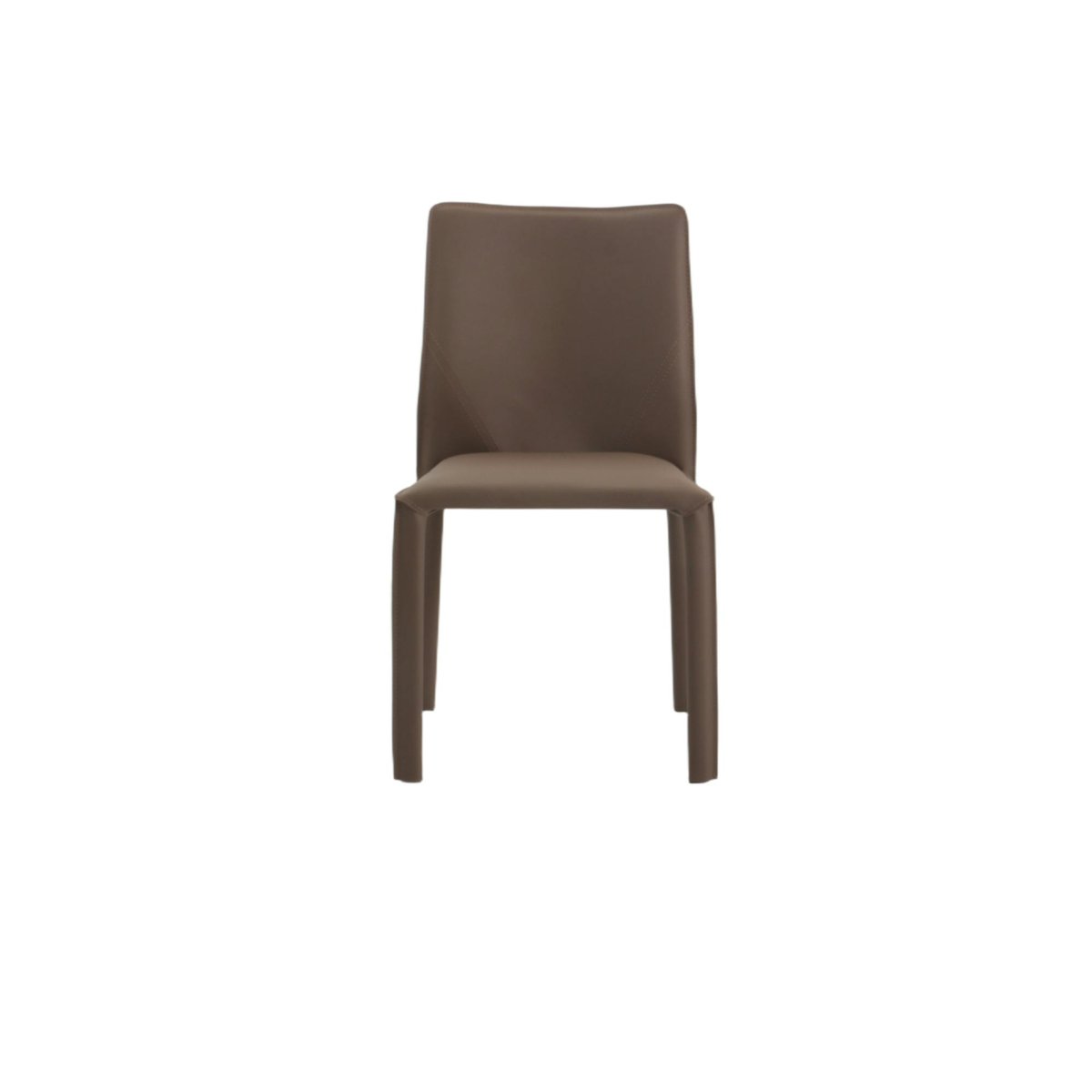 Chaise moderne en simili (lot de 2) CORTINA marron, PIER IMPORT