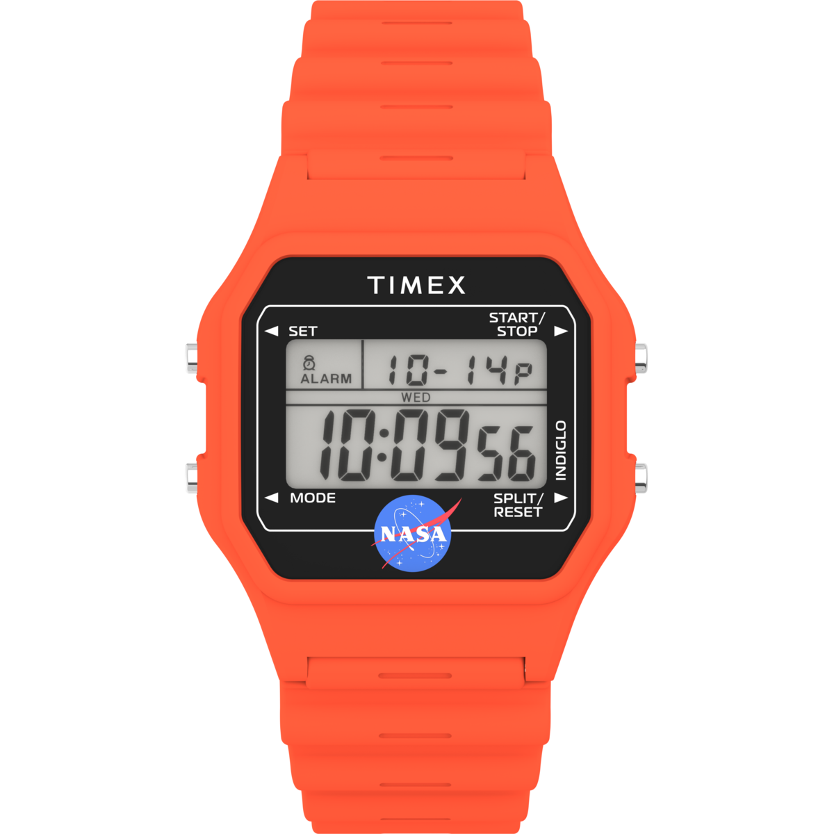 Montre Digital T80 orange gris orange, TIMEX