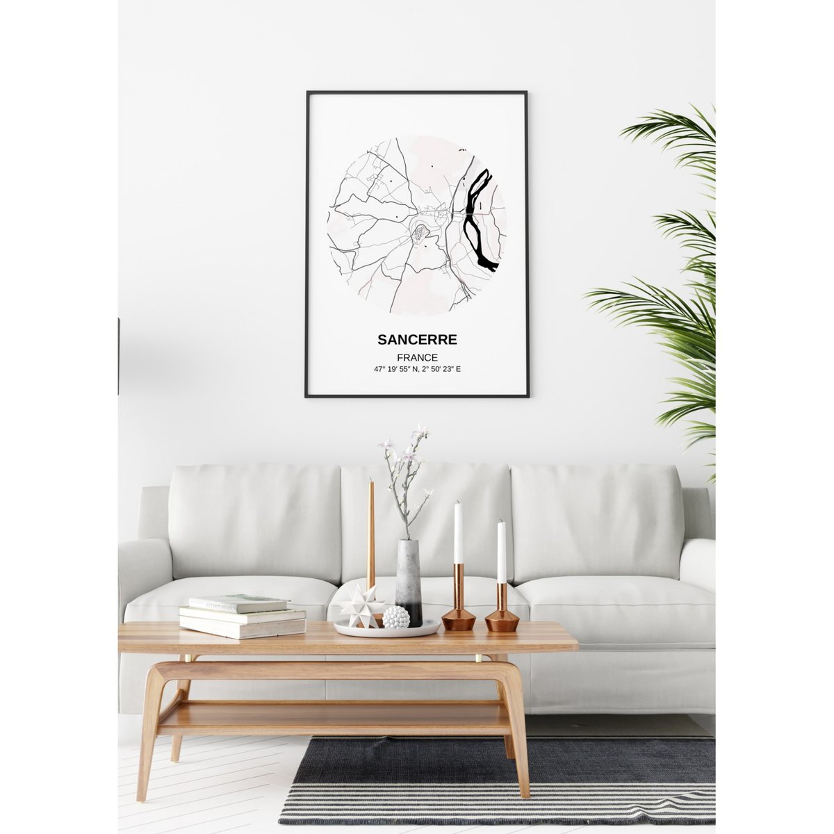 Affiche Carte Sancerre blanc, L'AFFICHERIE