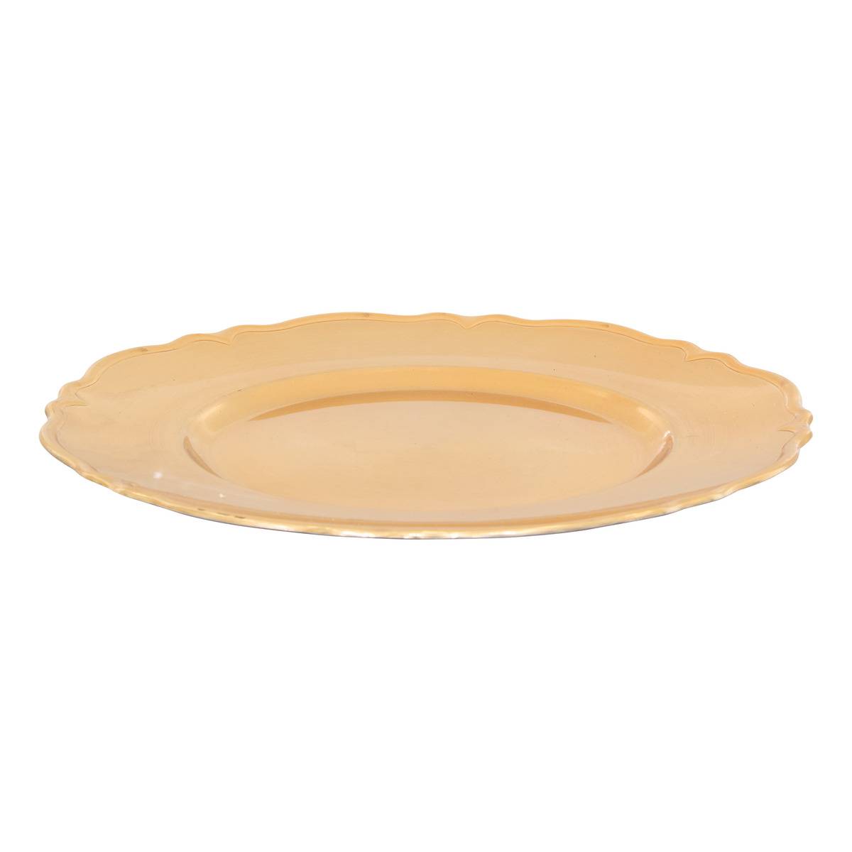 ASSIETTE ARABESQUE DORE D33CM dore, ATMOSPHERA
