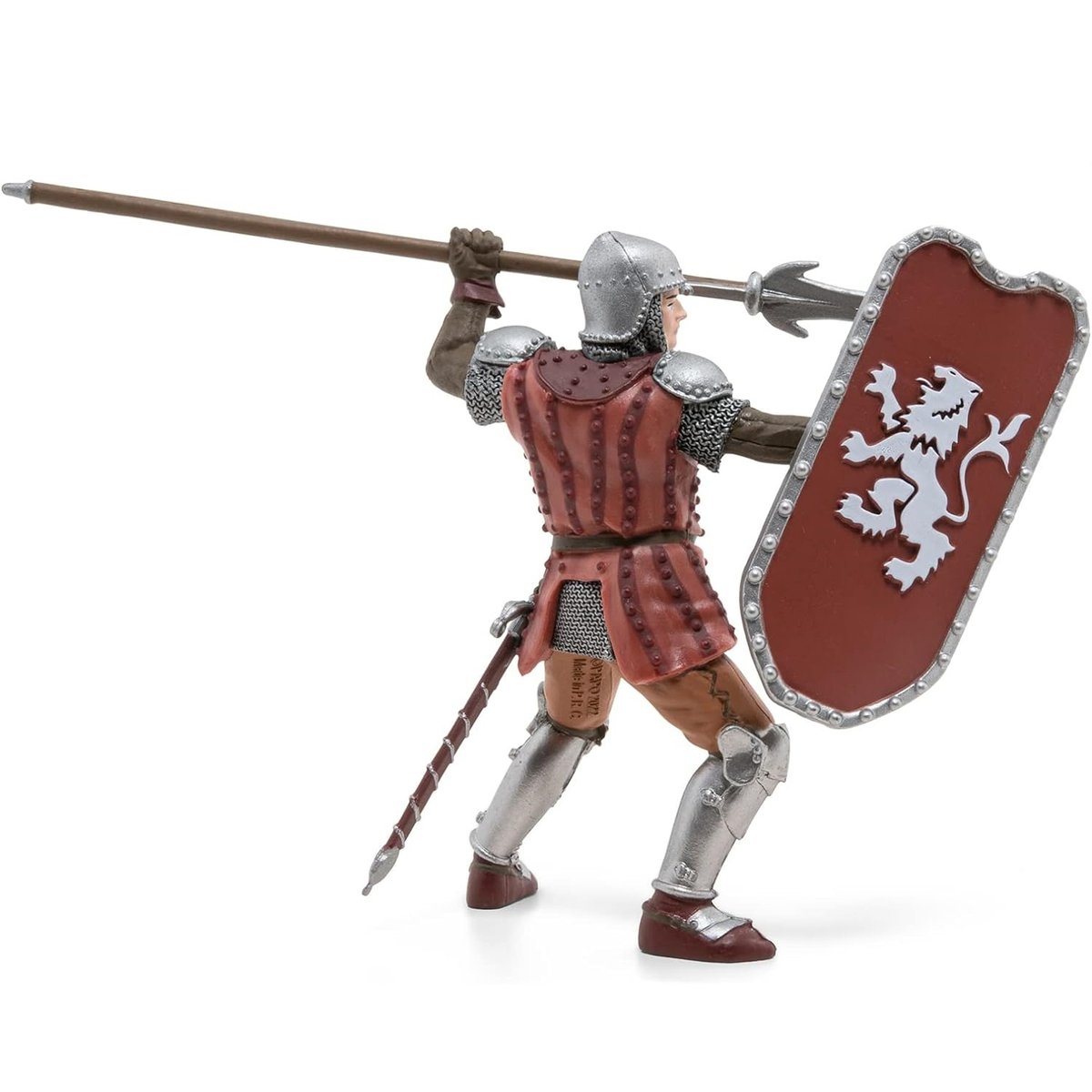 Figurine Chevalier au javelot marron, PAPO
