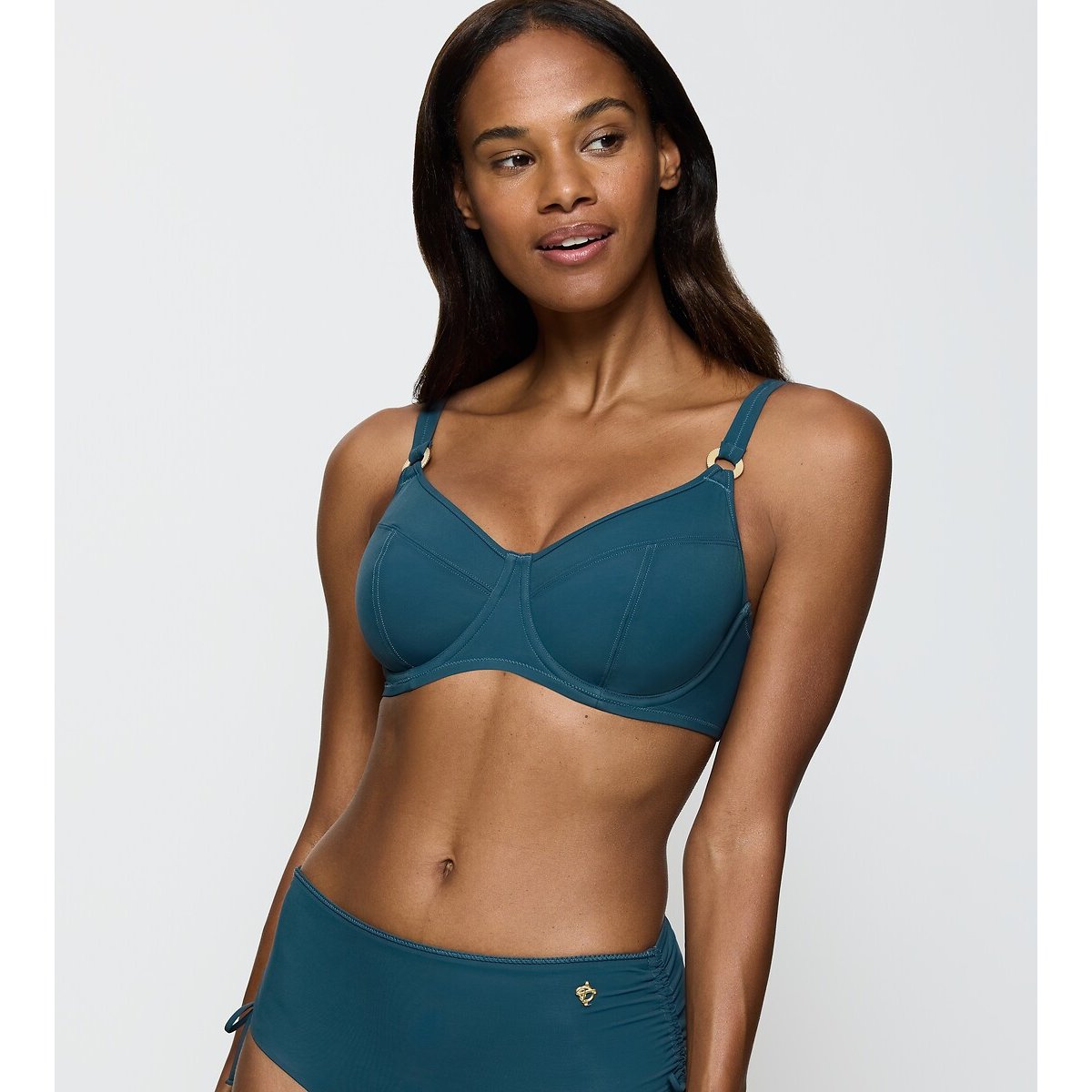Haut de maillot de bain minimiseur Summer Twist bleu vert, TRIUMPH