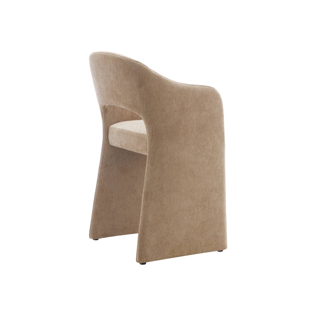 Lot de 2 tabourets de bar en tissu SÉPHIRA blanc, MADE IN MEUBLES