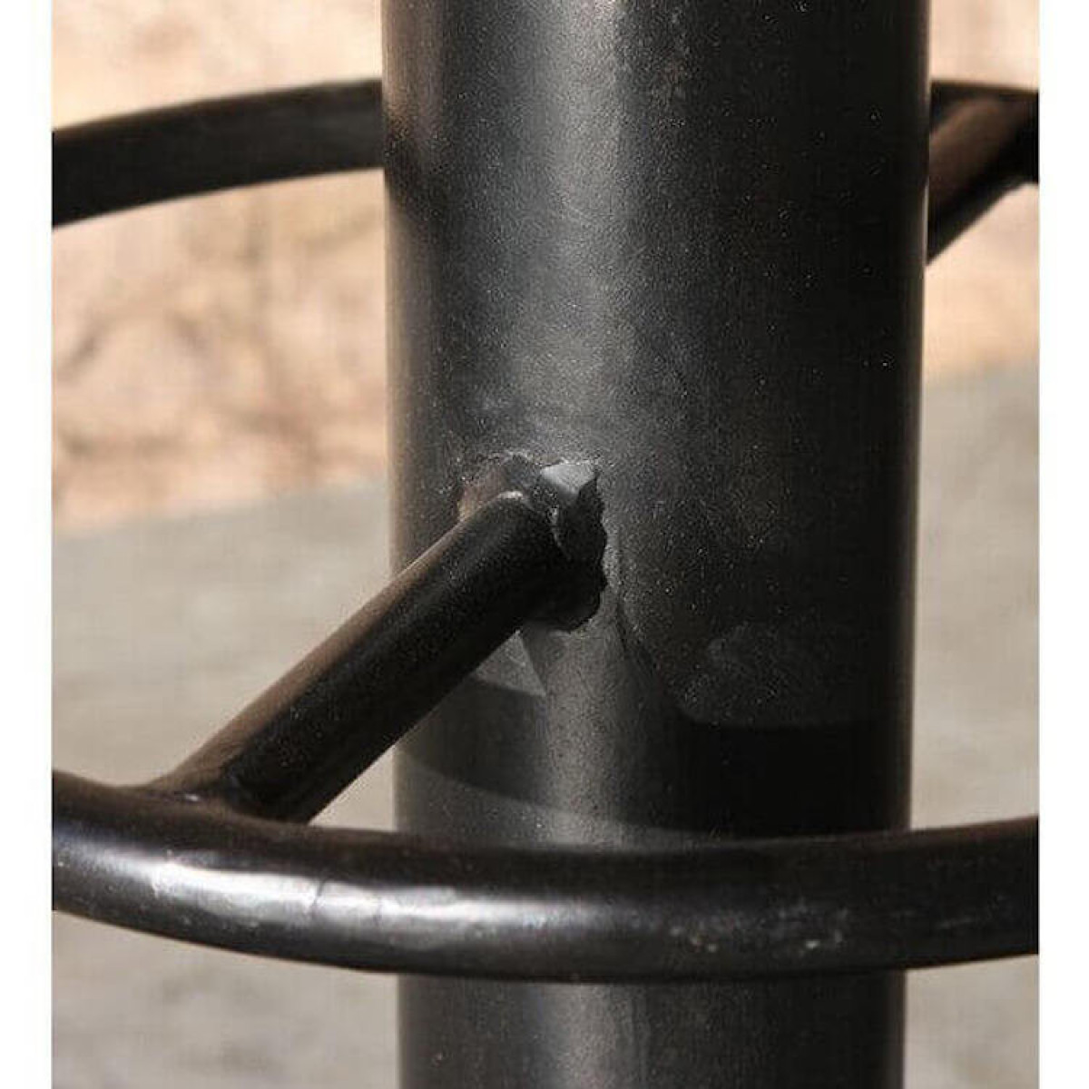 Tabouret de bar en acier et cuir - STEEL v002230, MATHI DESIGN