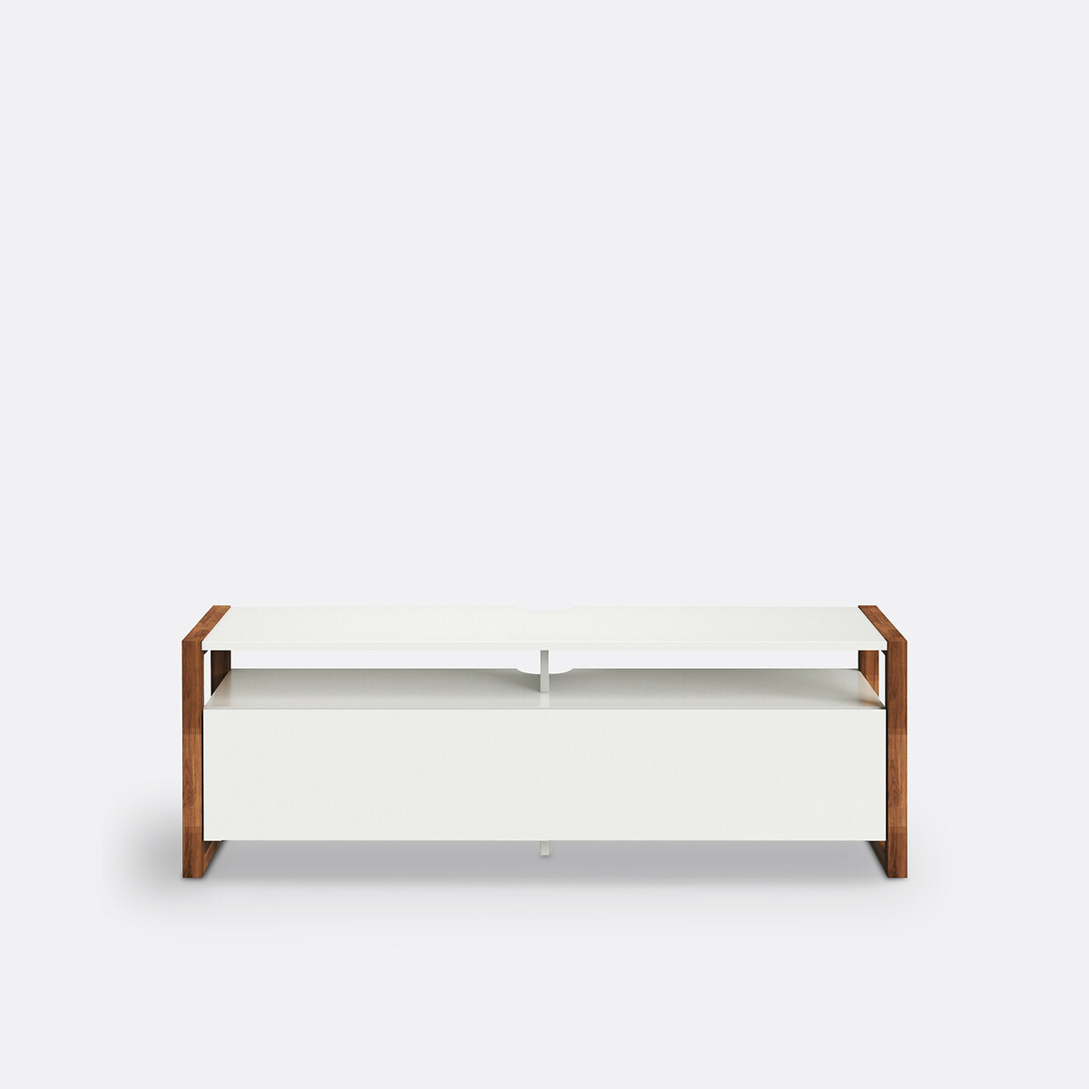 Meuble TV porte abattante, Compo blanc, LA REDOUTE INTERIEURS