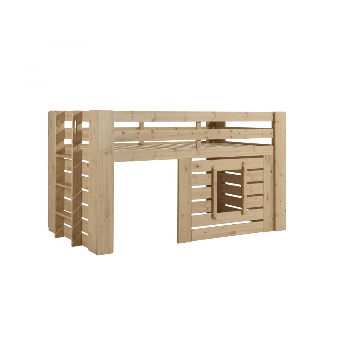 Lit Compact en hauteur Oliver couleur unique, VIPACK